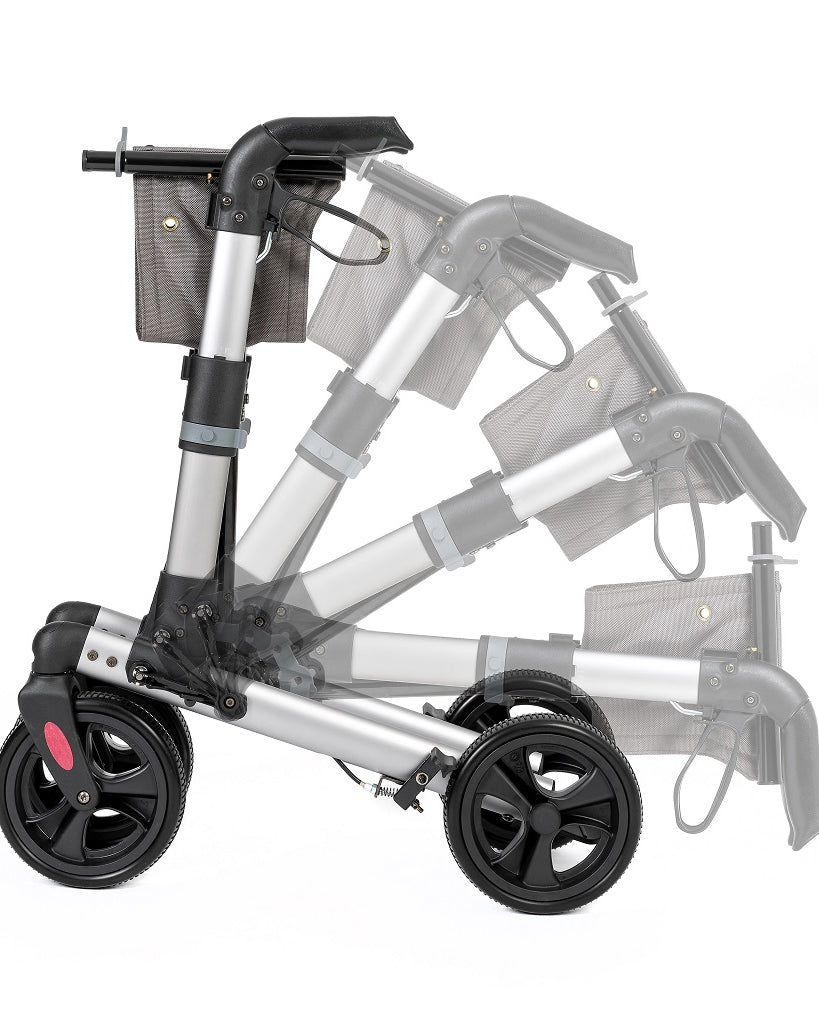 Rollator Track grijs <135 kg - TotaalThuisZorg