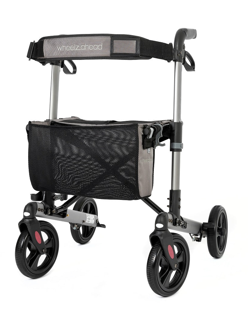 Rollator Track grijs <135 kg - TotaalThuisZorg