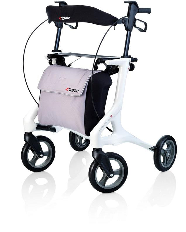 Rollator Topro Pegasus incl rugsteun wit - TotaalThuisZorg