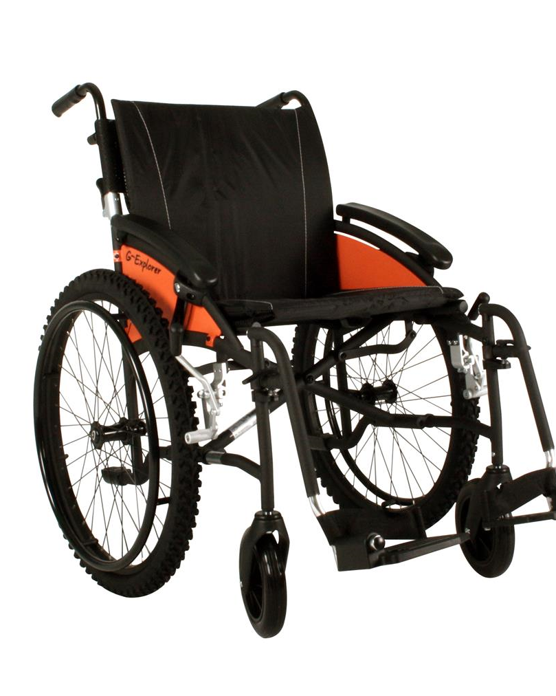 Rolstoel Excel G-Explorer zitb 45 cm zitd 42 cm zwart - TotaalThuisZorg