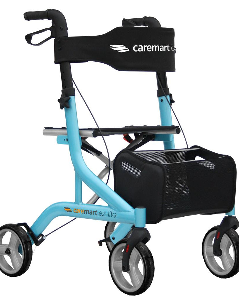 Rollator Caremart EZ-Lite kite blue < 100 kg - TotaalThuisZorg