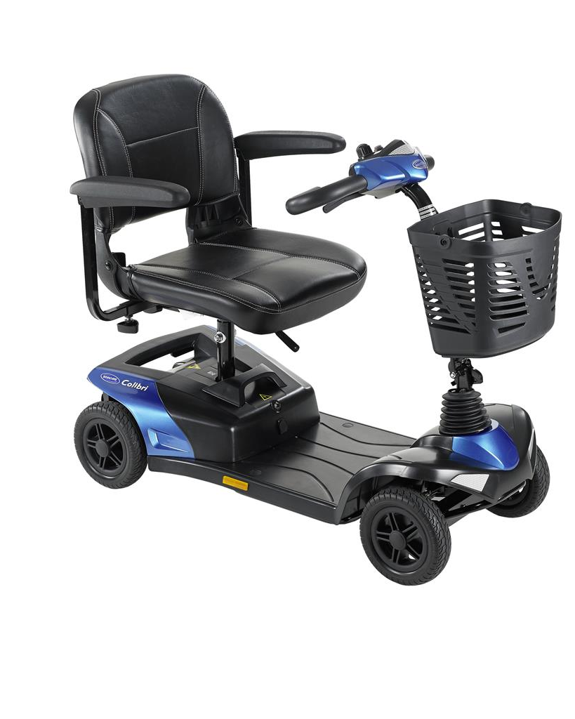 Scootmobiel Colibri 4 blauw incl accu's & lader - TotaalThuisZorg