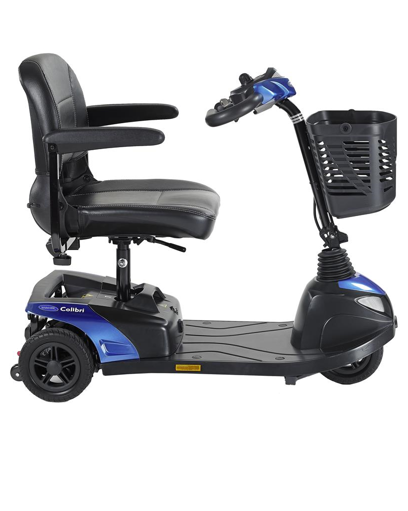Scootmobiel Colibri 3 blauw incl accu's & lader - TotaalThuisZorg
