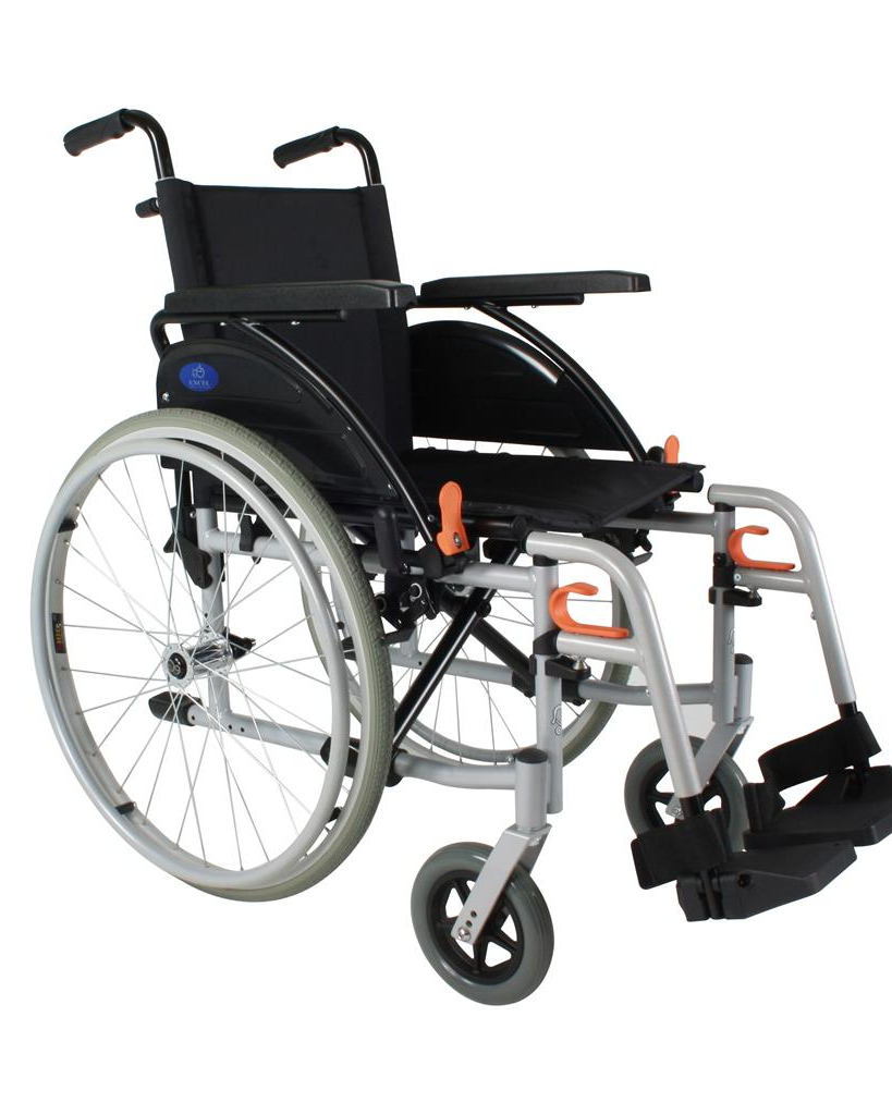 Rolstoel Excel G-Eco grootwiel incl voetsteunen zitb 55 cm PU banden < 130 kg - TotaalThuisZorg