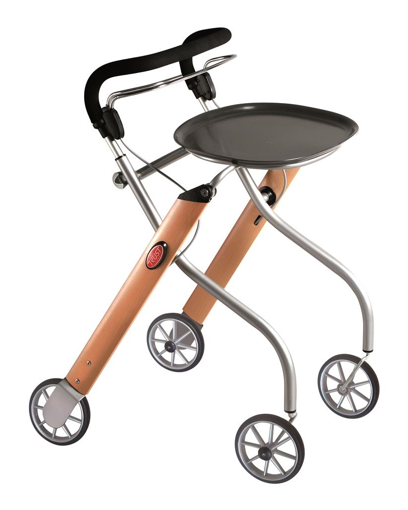 Let's go indoorrollator beuken/zilver - TotaalThuisZorg