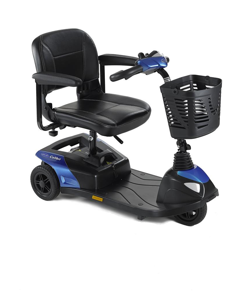 Scootmobiel Colibri 3 blauw incl accu's & lader - TotaalThuisZorg