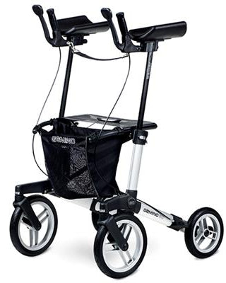 Rollator Gemino 60 Walker mt M silver grey 135-170 cm - TotaalThuisZorg
