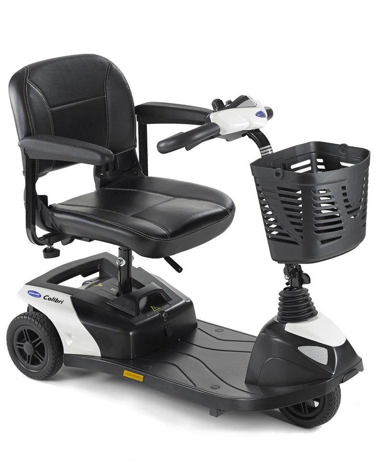 Scootmobiel Colibri 3 wit incl accu's & lader - TotaalThuisZorg