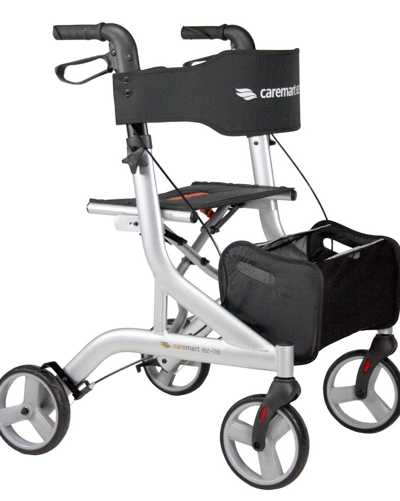 Rollator Caremart EZ-Lite silk silver < 100 kg - TotaalThuisZorg
