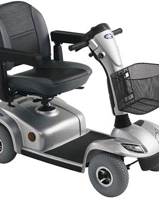 Scootmobiel Leo 4 zilver incl accu's & lader - TotaalThuisZorg