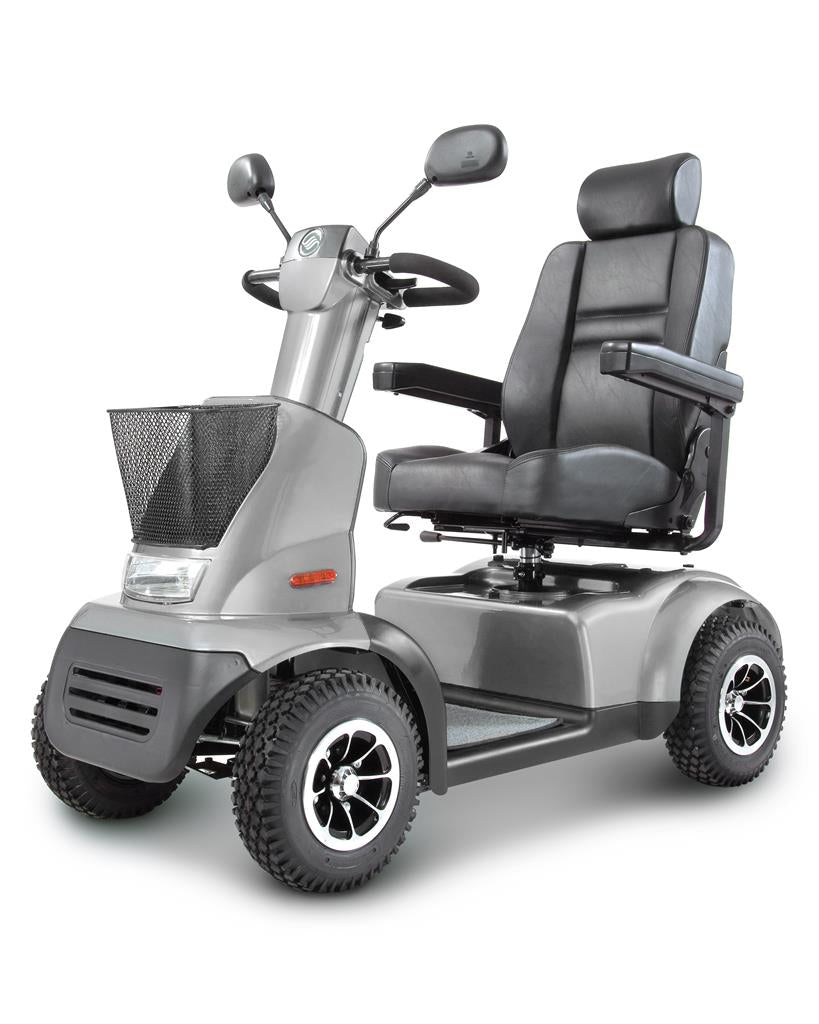 Scootmobiel Breeze C4 zilver incl. accu's 80 AH & lader - TotaalThuisZorg