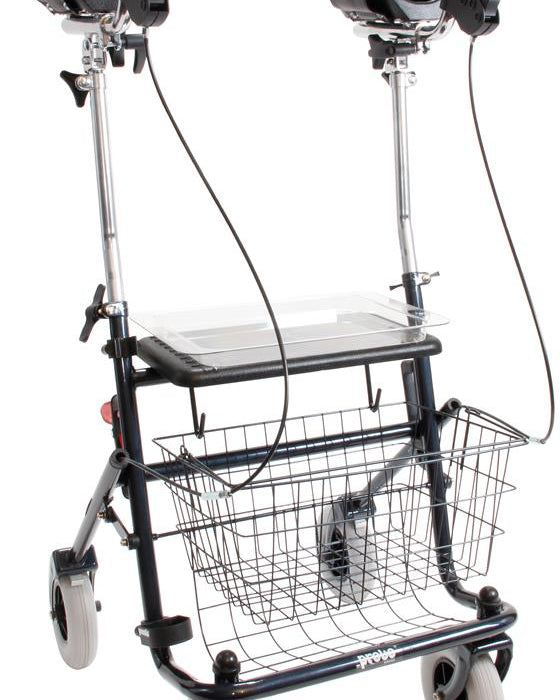 Provo rollator onderarmschaal 43 cm zwart < 120 kg - TotaalThuisZorg