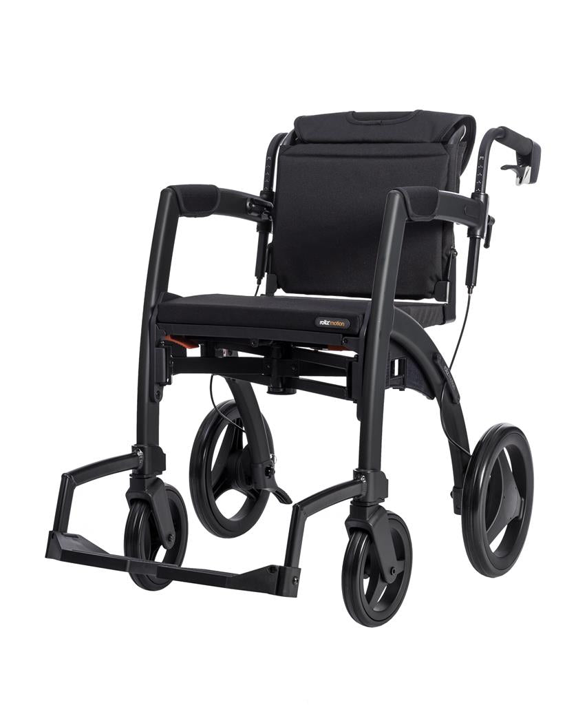 Rollz Motion² (incl rolstoelpakket) matt black < 125 kg - TotaalThuisZorg
