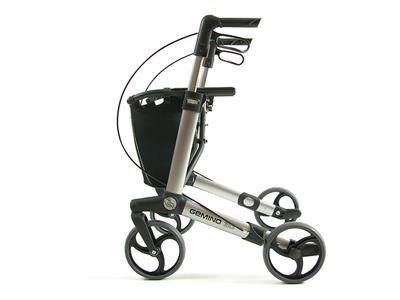 Rollator Gemino 30 incl stokhouder grijs 150-200 cm < 150 kg - TotaalThuisZorg